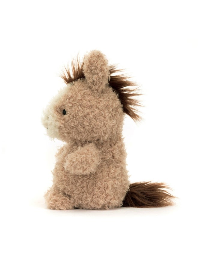 Jellycat حصان صغير محشو – لعبة محشوة ناعمة بأرجل كوردية، هدية عيد الحب لطيفة للأطفال والبالغين، مجموعة جليكات، 18 سم - Image 3